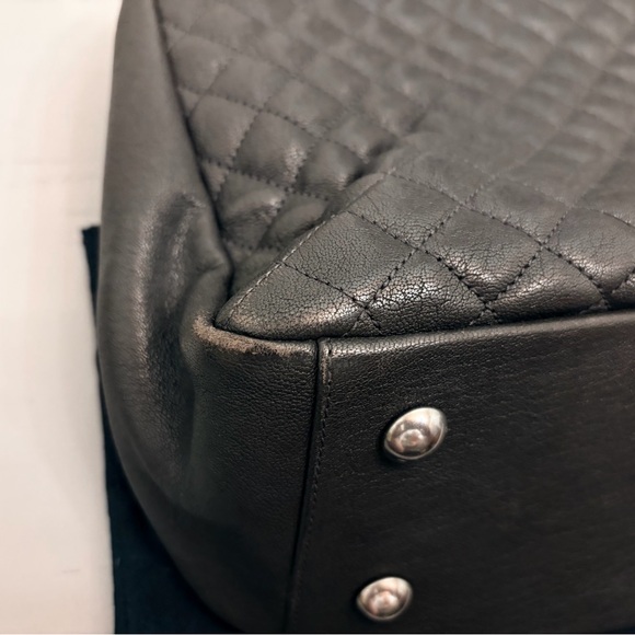 YSL Leather Bag Monogram College Flap Quilted w/ Chain - Picture 12 of 16